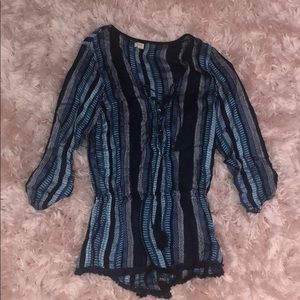 Surf gypsy lace up coverup